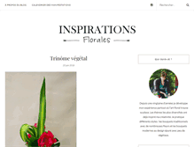 Tablet Screenshot of inspirations-florales.com